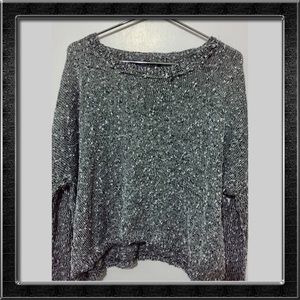 Blackheart Reversed Marled Sweater Top